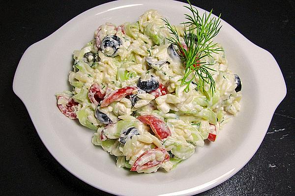 Kritharaki Tzatziki Salad