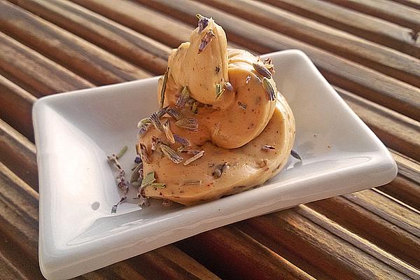 Lavender Herb Butter with Honey and Balsamic Cream