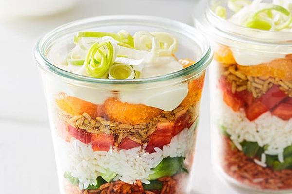 Layered Rice Salad