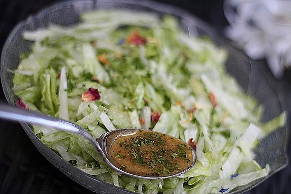 Leaf Salad with Currant Mustard Dressing