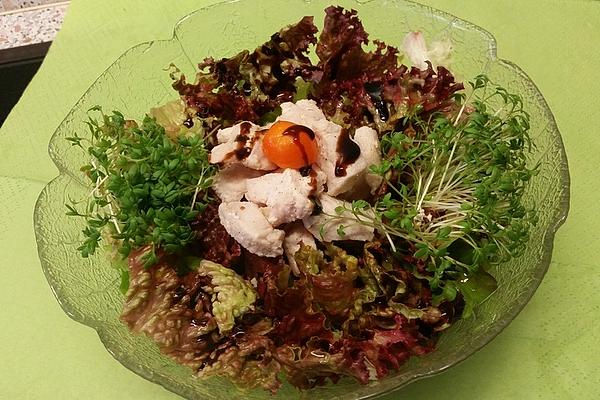 Leaf Salad with Warm Chicken Fillet