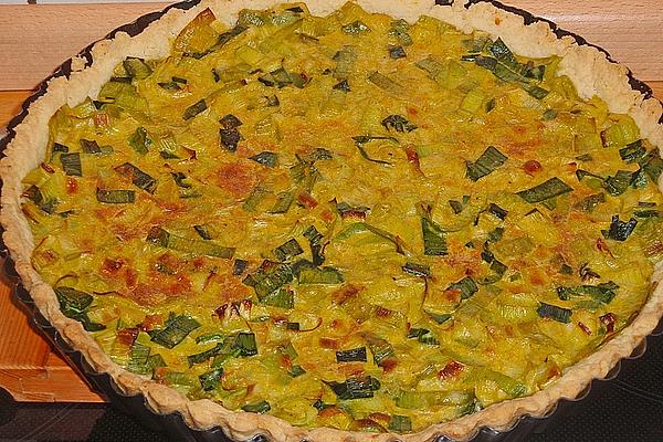 Leek Quiche with Curry