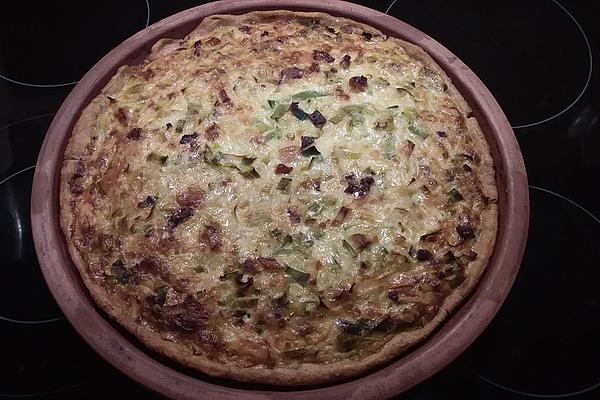 Leek Quiche with Yeast Dough