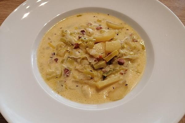 Leek Soup with Bacon