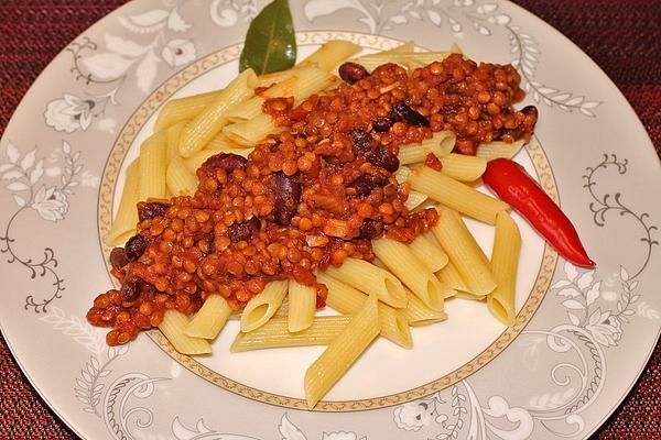 Lentil and Chilli Sauce for Pasta