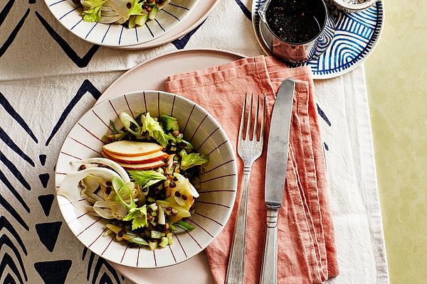 Lentil Salad with Apple, Fennel and Celery