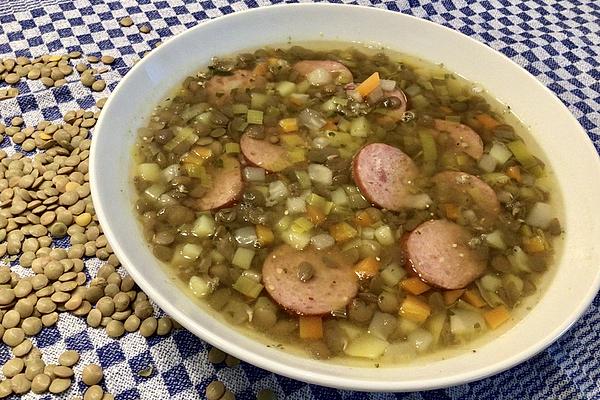 Lentil Soup with Potatoes and Sausage