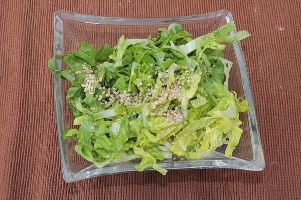 Lettuce Hearts with Asian Sesame Dressing