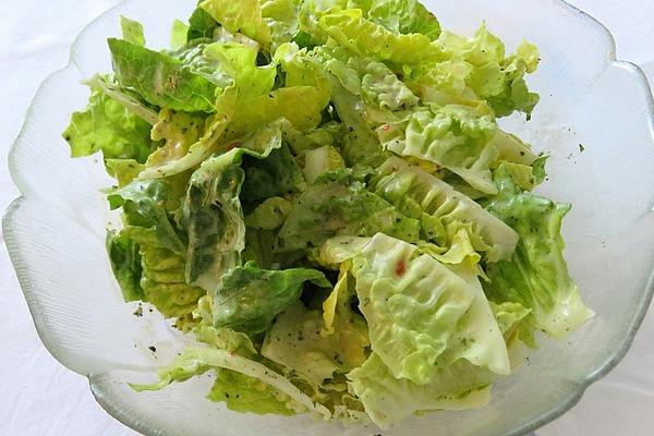 Lettuce with Fruity Lemon Salad Sauce