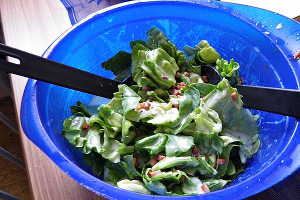 Lettuce with Hot Bacon – Buttermilk Sauce