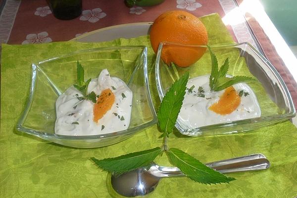 Light Yogurt Orange Dessert