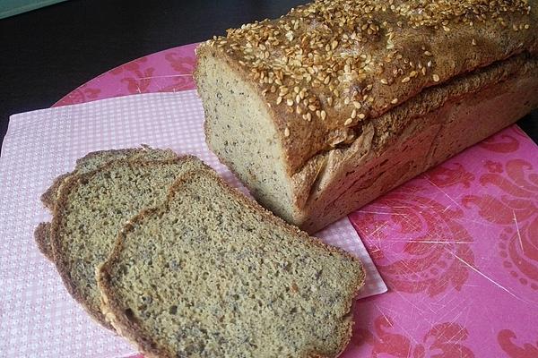Low-carb Bread with Soy Flour and Psyllium Husks