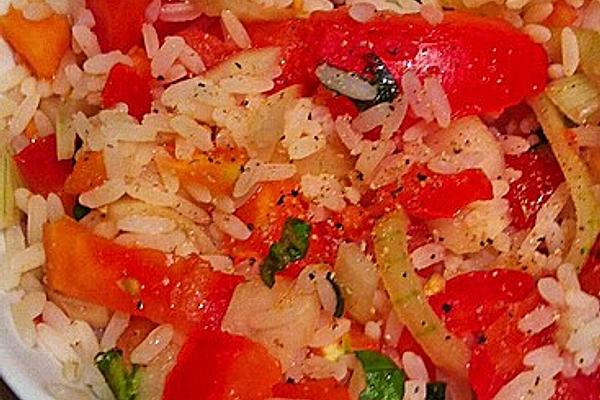 Lukewarm Tomato and Rice Salad