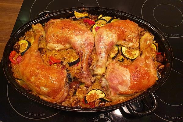 Macedonian Rice Pan with Chicken Legs