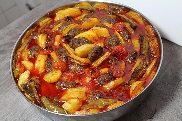 Meatball Kebab Out Of Oven