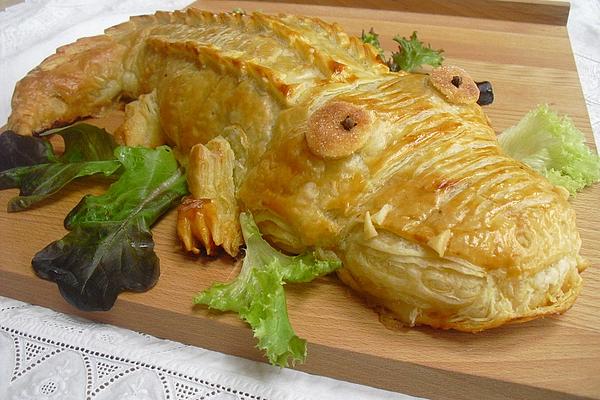 Meatloaf Puff Pastry Crocodile