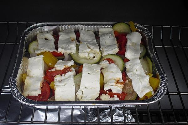 Mediterranean Grilled Vegetables with Sheep Cheese