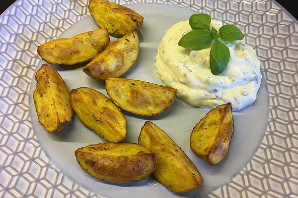 Mediterranean Potato Wedges, from Actifry or from Oven
