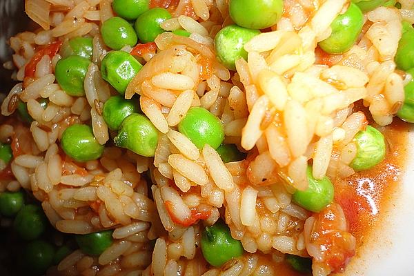 Mexican Rice with Chillies and Peas