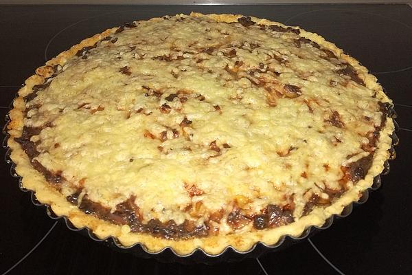 Minced Meat, Cheese and Leek Quiche