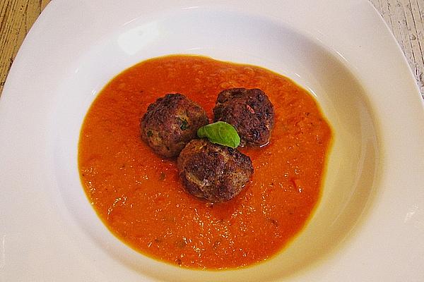 Mini Meatballs on Tomato Sauce