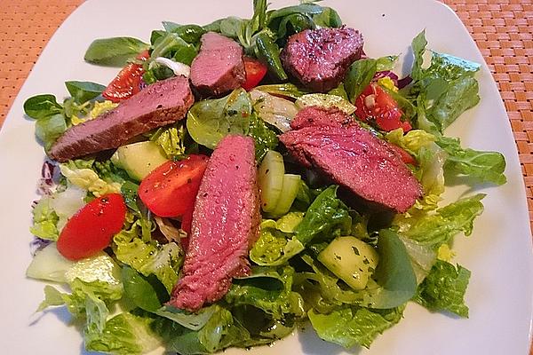 Mixed Salad with Strips Of Rump Steak