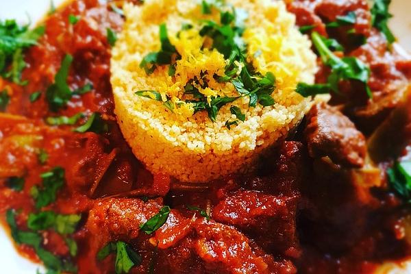 Moroccan Beef Ragout with Okra Pods