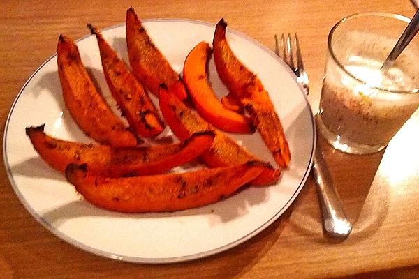 Moroccan Pumpkin Wedges from Oven