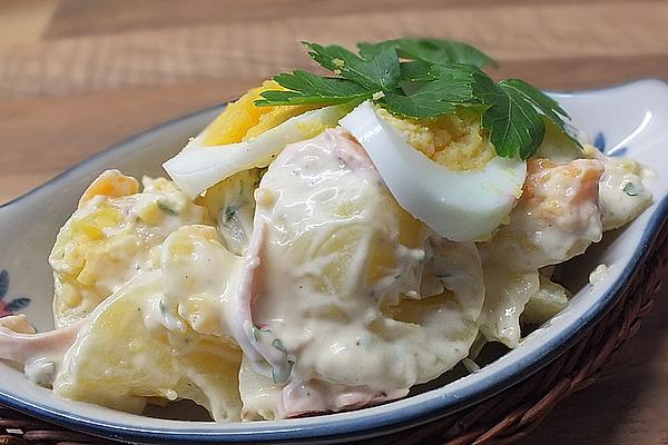 Mother`s Style Potato Salad with Meat Salad