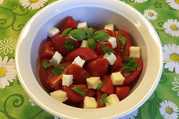 Mozzarella – Cherry Tomatoes – Salad