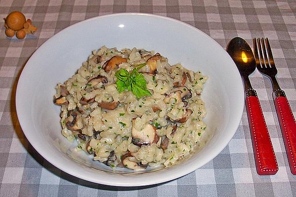 Mushroom Risotto with Cognac and Cream