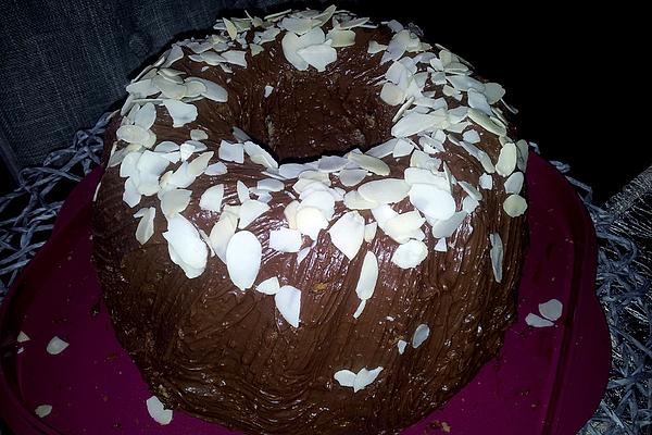 Nut Cake with Chocolate Icing