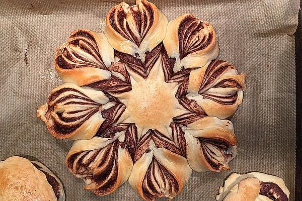 Nutella Flower Made from Brioche