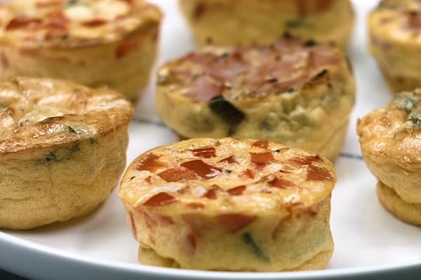 Omelette Muffins with Three Different Fillings