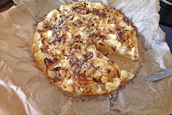 Onion Pie with Feta Cheese
