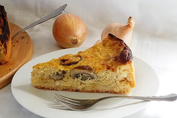 Onion Pie with Mushrooms