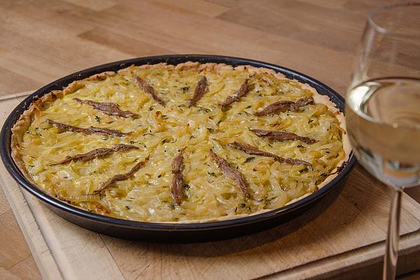 Onion Tart with Anchovies
