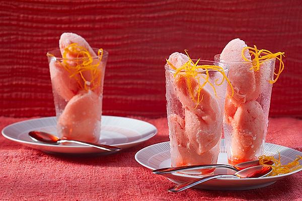 Orange Campari Sorbet