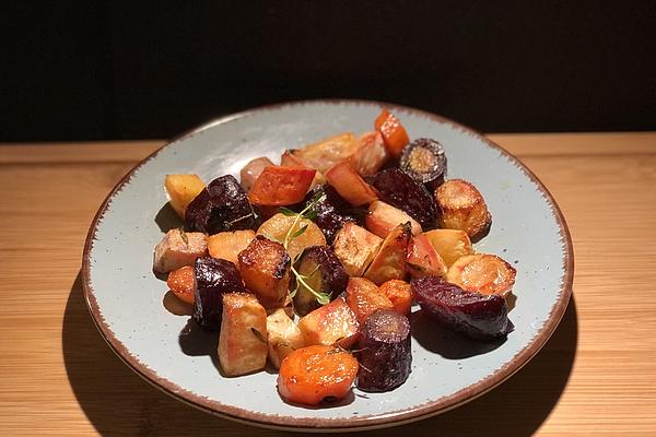 Oven-baked Root Vegetables