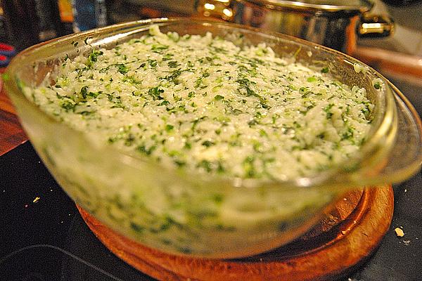 Oven Risotto with Spinach Leaves
