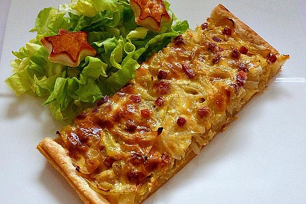 Palatinate Onion Cake with Puff Pastry