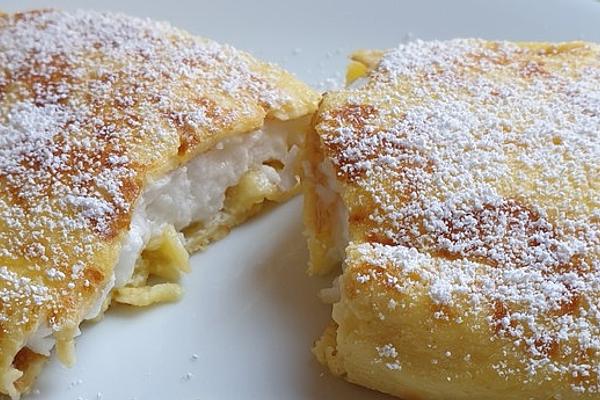 Pancakes Filled with Egg Whites