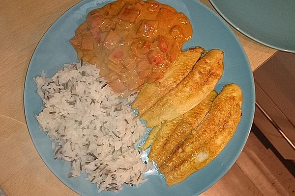 Pangasius in Coconut Curry Sauce