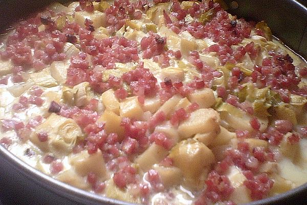 Parsnips – Vegetable Cake with Diced Ham