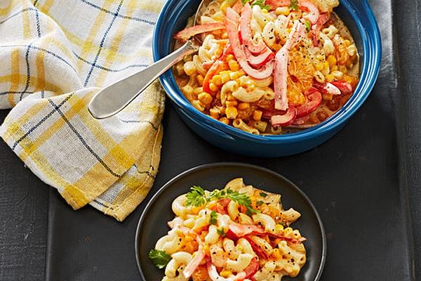 Pasta Salad with Curry and Mango Chutney