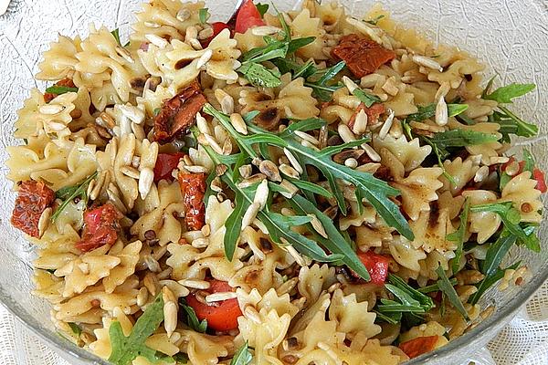 Pasta Salad with Sun-dried Tomatoes and Arugula