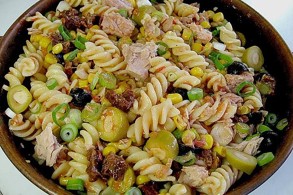 Pasta Salad with Sun-dried Tomatoes, Olives and Tuna