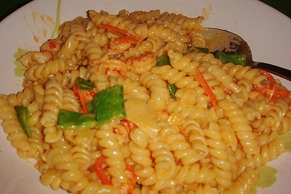 Pasta with Lobster Sauce and Crayfish Tails