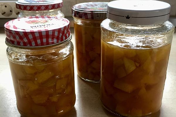 Peach Compote Great-grandmother`s Style