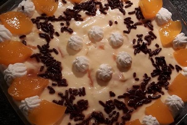 Peach Eggnog Dessert
